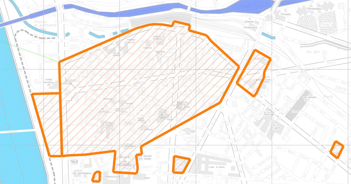 Carte masque obligatoire Agen