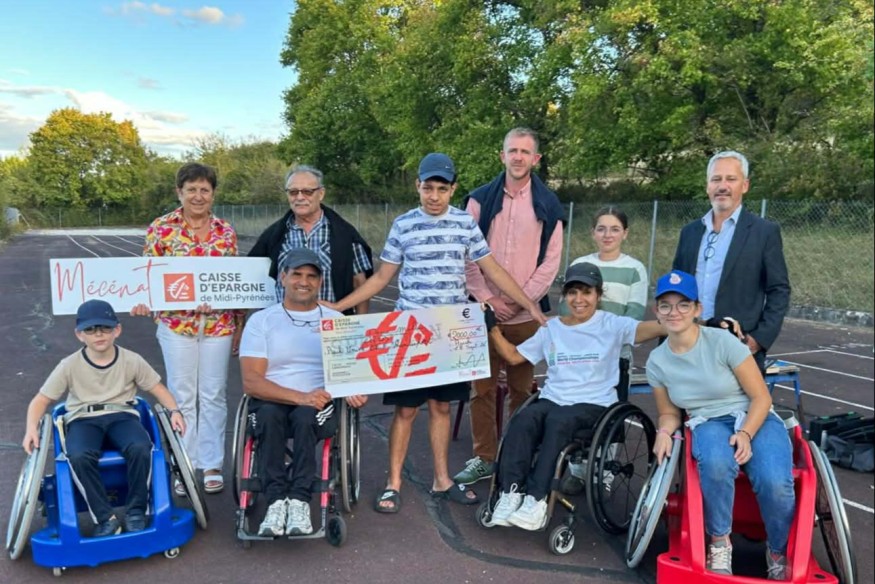 Auch Handi reçoit un soutien financier de la Caisse d’Épargne de Midi-Pyrénées pour développer ses actions en faveur du handisport